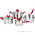 Cookware Set with Bakelite Heat Resistant Handles